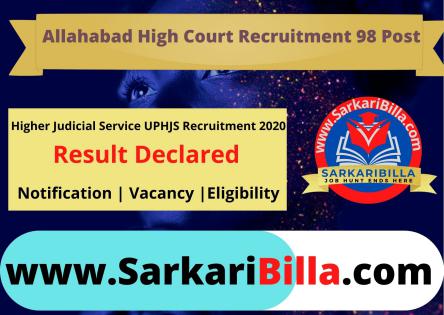 Allahabad High Court UPHJS 2022 Final Result