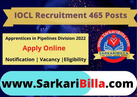 IOCL Pipelines Apprentice Recruitment 2022